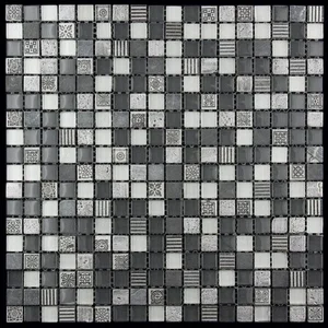 Мозаика Natural Mosaic Inka BDA-1514 (Стекло Мрамор Агломерат) 29,8x29,8 глянцевая