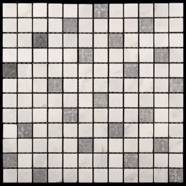Мозаика Natural Mosaic Inka BDA-2311 (BDA-11R) (Мрамор Агломерат) 29,8x29,8 глянцевая