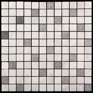 Мозаика Natural Mosaic Inka BDA-2311 (BDA-11R) (Мрамор Агломерат) 29,8x29,8 глянцевая
