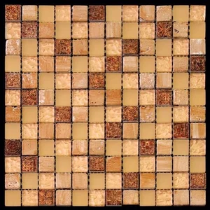 Мозаика Natural Mosaic Inka BDA-2321 (Стекло Мрамор Агломерат) 29,8x29,8 глянцевая