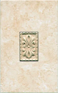 Декоративный элемент Gaya Fores Inserto Nilo Bone 25x40 структурированный
