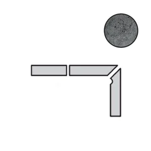 Бордюр Interbau Abell Aschgrau Right 8x31 противоскользящий