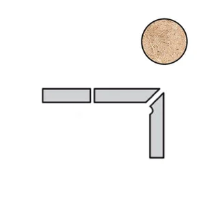 Бордюр Interbau Abell Ocker Right 8x31 противоскользящий
