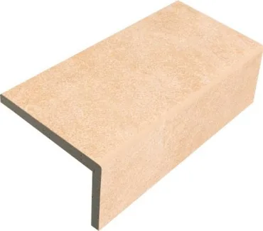 Спецэлемент Interbau Lithos Обкладка Jura Gelb 10,5x24,5 матовый