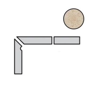 Бордюр Interbau Nature Art 112 Bambus Beige Left 8x36 матовый