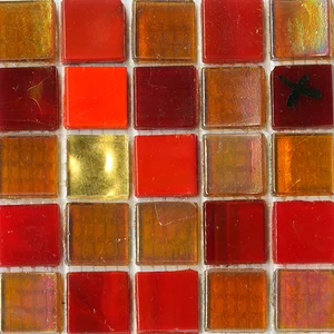 Мозаика JNJ Mosaic Интерьерные Cмеси 150x150 СК 9944G Red 15x15 глянцевая