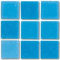 Мозаика JNJ Mosaic Интерьерные Cмеси 200x200 Blue 20x20 глянцевая