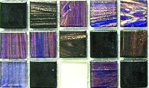 Мозаика JNJ Mosaic Интерьерные Cмеси 200x200 V-G345 Silver Night 20x20 глянцевая