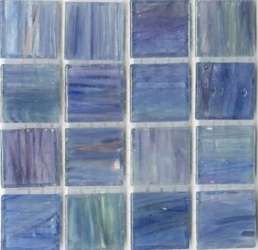 Мозаика JNJ Mosaic Интерьерные Cмеси 200x200 V-J3535 Blue Perl 20x20 глянцевая