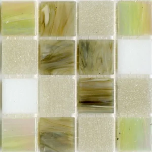 Мозаика JNJ Mosaic Интерьерные Cмеси 200x200 V-J4017 Spring Snow 20x20 глянцевая