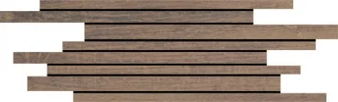 Мозаика Love Tiles Interfusion Brown 15x37 глазурованная