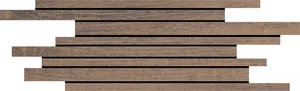 Мозаика Love Tiles Interfusion Brown 15x37 глазурованная