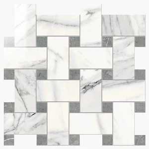 Мозаика Novabell Intreccio Calacatta Bianco Lapp. IMP 887L 30x30 лаппатированная