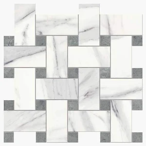 Мозаика Novabell Intreccio Calacatta Bianco Silk. IMP 887N 30x30 матовая