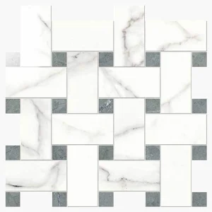Мозаика Novabell Intreccio Statuario Lapp. IMP 007L 30x30 лаппатированная