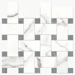 Мозаика Novabell Intreccio Statuario Silk. IMP 007N 30x30 матовая