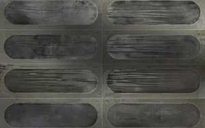 Декоративный элемент Iris Blaze Decor Grey Naturale 754726 10x30 матовый