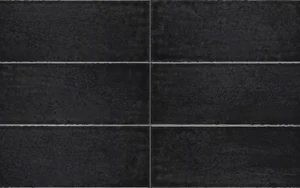 Плитка Iris Maiolica Nero 754987 10x30 глянцевая