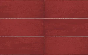 Плитка Iris Maiolica Rosso 754983 10x30 глянцевая
