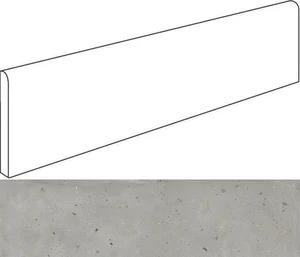Плинтус Italon Avantgarde 610130007565 Silver 7.2x80 натуральный