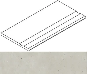 Спецэлемент Italon Avantgarde 620090001152 Pure Бортик С Выемкой Закруглённый 20mm 30x120 структурированный