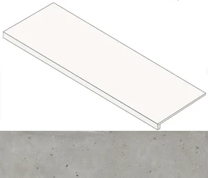 Ступень Italon Avantgarde 620070002764 Silver Фронтальная 33x120 натуральная