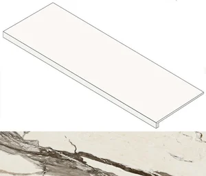 Ступень Italon Avantgarde 620070002785 Calacatta Worm Фронтальная 33x160 натуральная