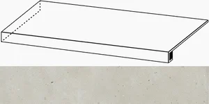 Угловая ступень Italon Avantgarde 620070002772 Pure Левая 33x120 натуральная