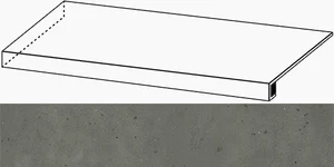 Угловая ступень Italon Avantgarde 620070002776 Black Левая 33x120 натуральная