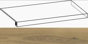 Угловая ступень Italon Avantgarde 620070002791 Oak Правая 33x160 натуральная
