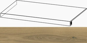 Угловая ступень Italon Avantgarde 620070002800 Oak Левая 33x160 натуральная
