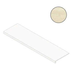 Ступень Italon Charme Advance Alabastro White Scalino 120 Front 620070001995 33x120 сатинированная