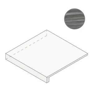 Ступень Italon Charme Advance Palissandro Dark Scalino 160 Ang Sx 620070002028 33x160 матовая