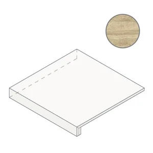 Ступень Italon Charme Advance Travertino Romano Scalino 160 Ang Sx 620070002025 33x160 матовая