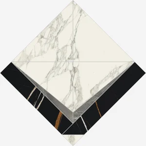 Декоративный элемент Italon Charme Deluxe Arabescato Intarsio Lux 56,4x56,4 полированный