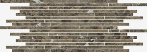 Мозаика Italon Charme Deluxe Emperador Strip Lux 26x75 полированная