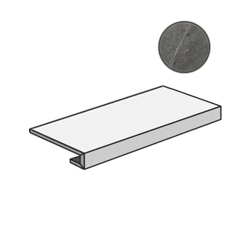 Ступень Italon Charme Evo Antracite Scalino Frontale 33x160 матовая