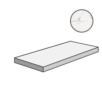 Ступень Italon Charme Evo Statuario Scalino Angolare SX 33x120 матовая