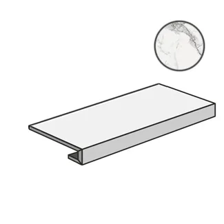 Ступень Italon Charme Evo Statuario Scalino Frontale 33x160 матовая