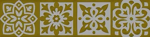 Вставка Italon Charme Evo Tozzetto Lady Gold 7,2x7,2 патинированная