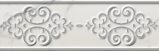 Бордюр Italon Charme Evo Wall Statuario Listello Deluxe 8x25 глянцевый