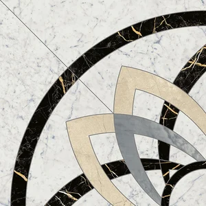 Декоративный элемент Italon Charme Extra Carrara Rosone Angolo 60 60x60 полированный
