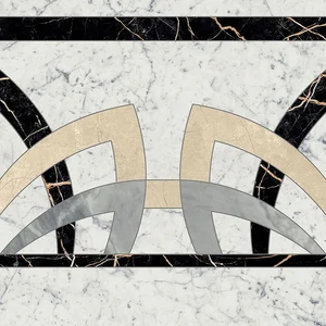Декоративный элемент Italon Charme Extra Carrara Rosone Fascia 60 60x60 полированный