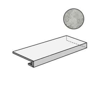 Ступень Italon Charme Extra Silver Scalino Angolare DX 33x160 матовая