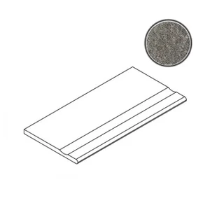 Бордюр Italon Contempora Carbon Bordo Svasato Round 30x60 структурированный