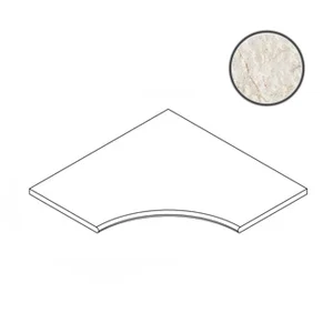 Бордюр Italon Contempora Pure Bordo Angolare Round 30 60x60 структурированный