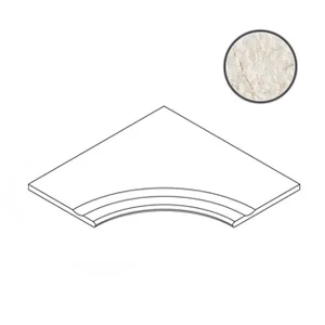 Бордюр Italon Contempora Pure Bordo Svasato Angolare Round 30 60x60 структурированный
