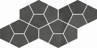 Мозаика Italon Continuum Petrol Mosaico Prism 620110000185 20,5x41,3 матовая