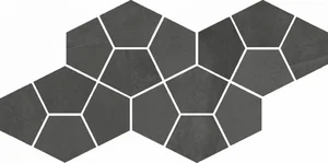 Мозаика Italon Continuum Petrol Mosaico Prism 620110000185 20,5x41,3 матовая
