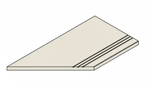 Спецэлемент Italon Fossil 620090001452 X2 Пьюр бортик грип Левый 30x120 структурированный